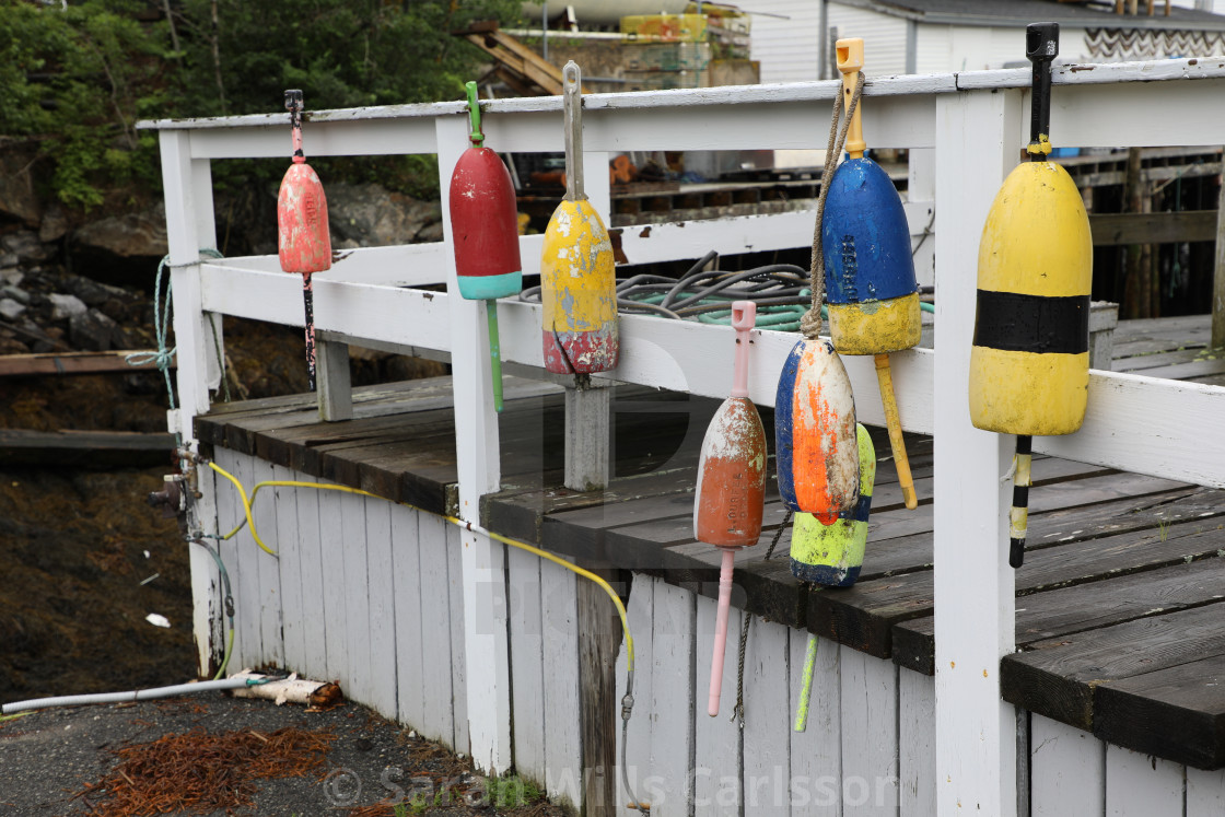 "Lobster Buoys" stock image