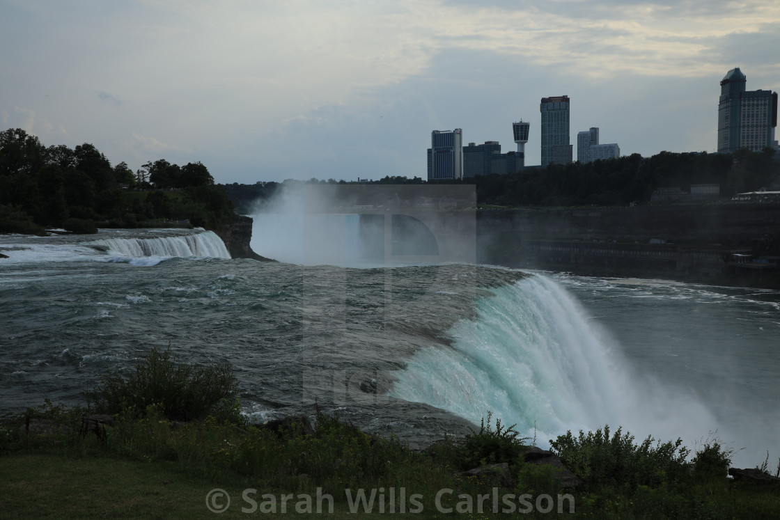 "Niagara Falls & Canadian Side" stock image