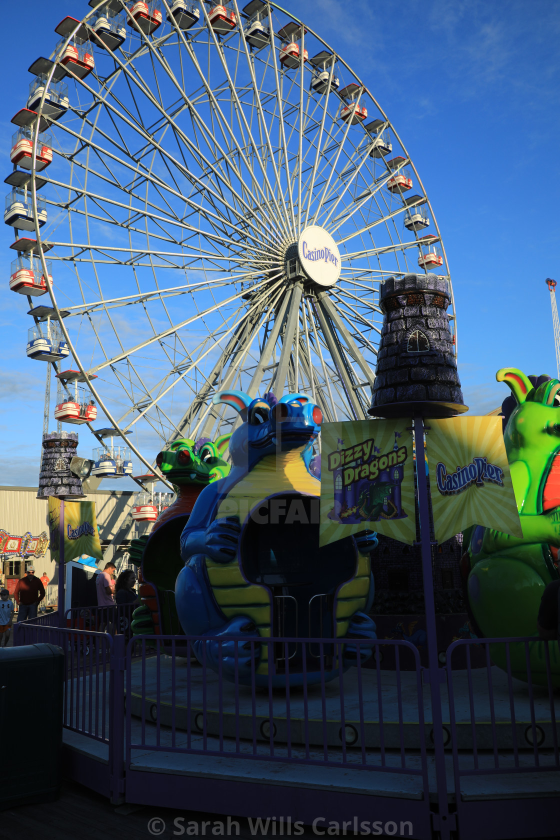 "Jersey Summer on the Boardwalk" stock image