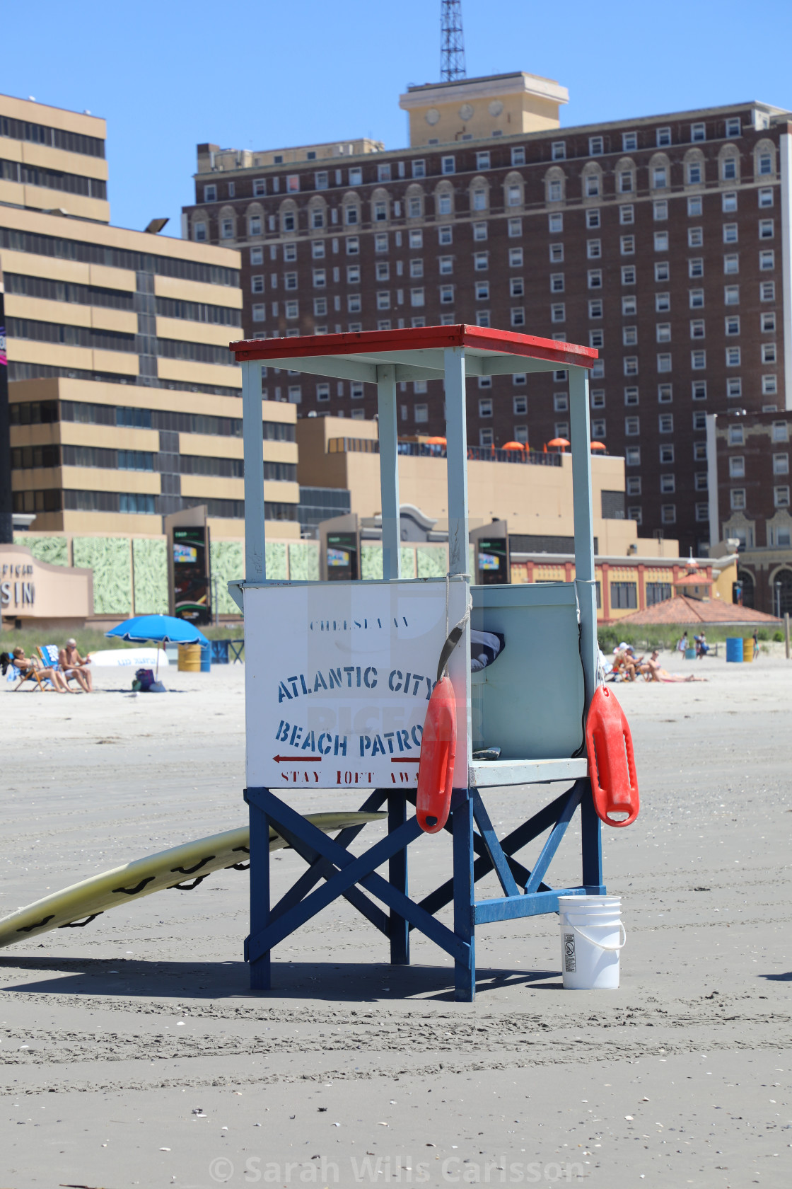 "Atlantic City Lifeguard Station" stock image