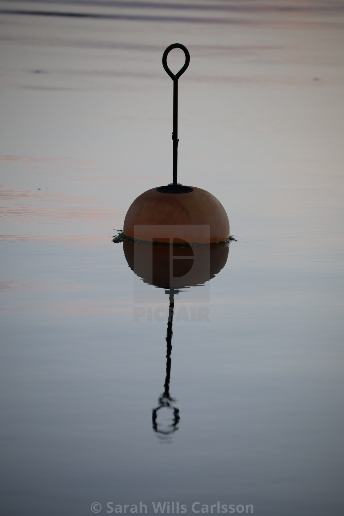 "Mooring Buoy at Dusk" stock image