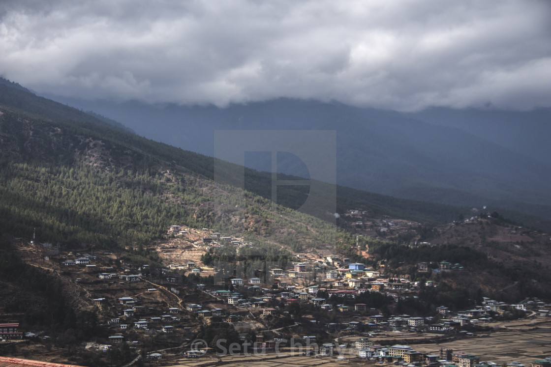 "city by the mountains" by Setu Chhaya - $7.72 "city by the mountains" stock image