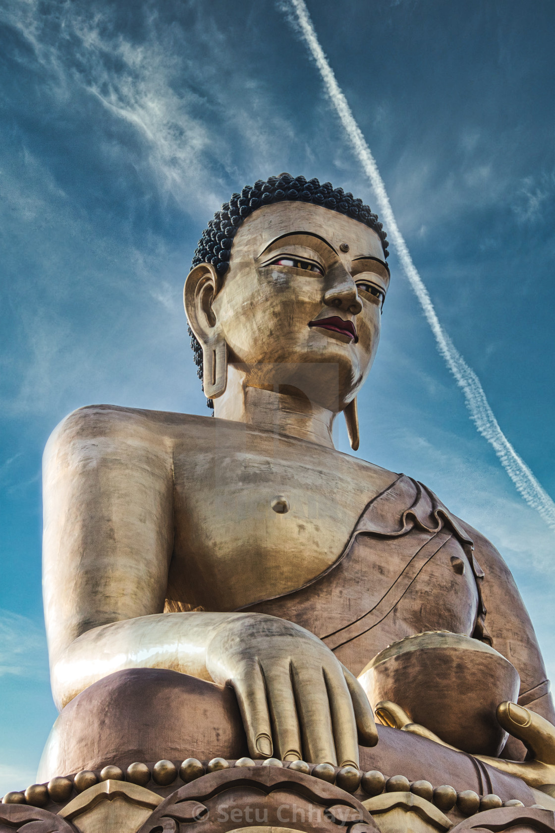 "Peaceful Buddha idol at Thimphu, Buddha" by Setu Chhaya - $46.33 "Peaceful Buddha idol at Thimphu, Buddha" stock image
