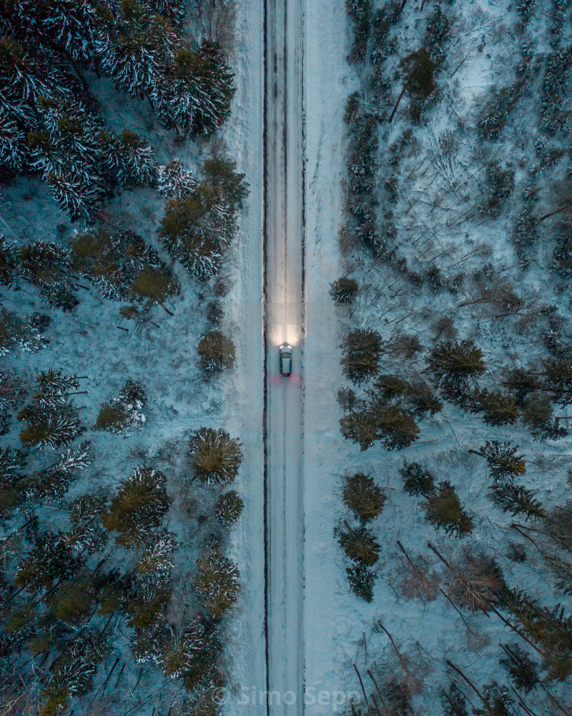 "Winter road" stock image