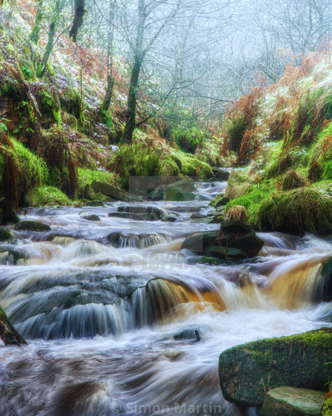 "Misty morning river" stock image