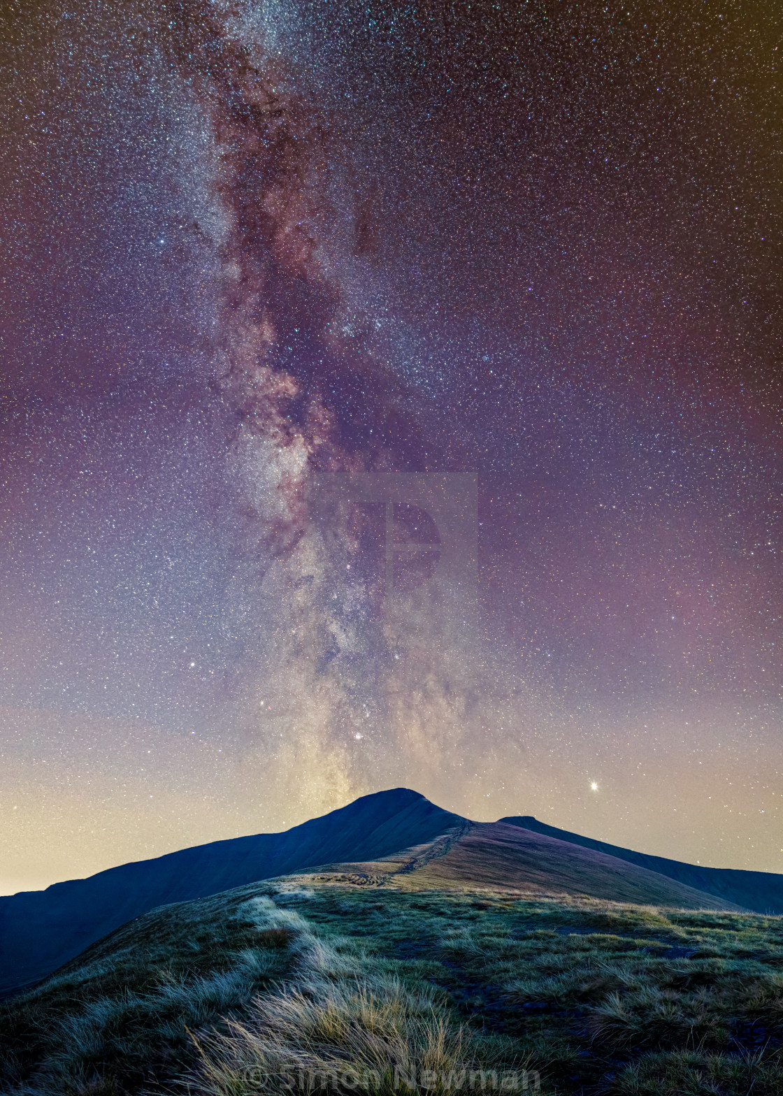 "Pen Y Fan Milky Way" stock image