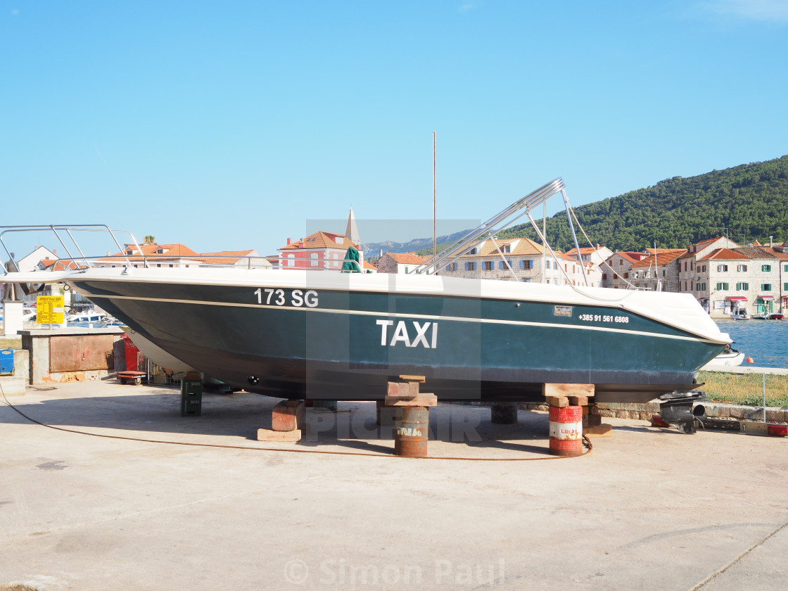 "UBER boats, coming soon..." stock image