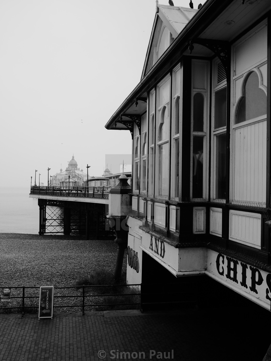 "Eastbourne Pier, Detail" stock image