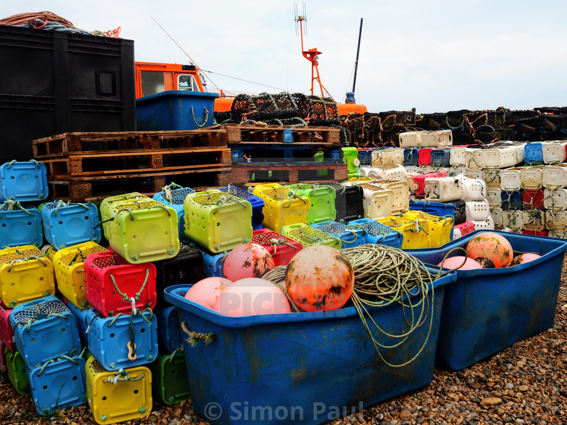 "Fishermen’s Paraphernalia" stock image