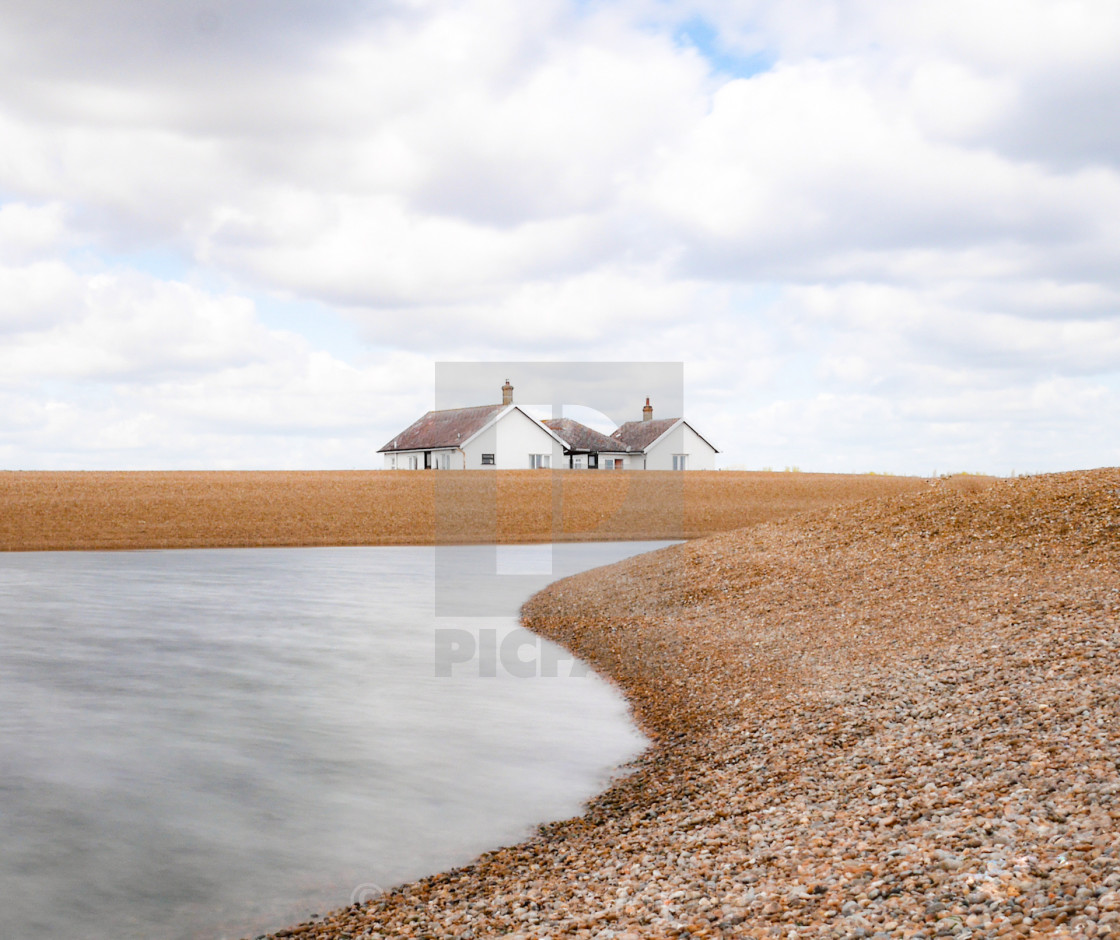 "Shingle Street , Suffolk UK" stock image