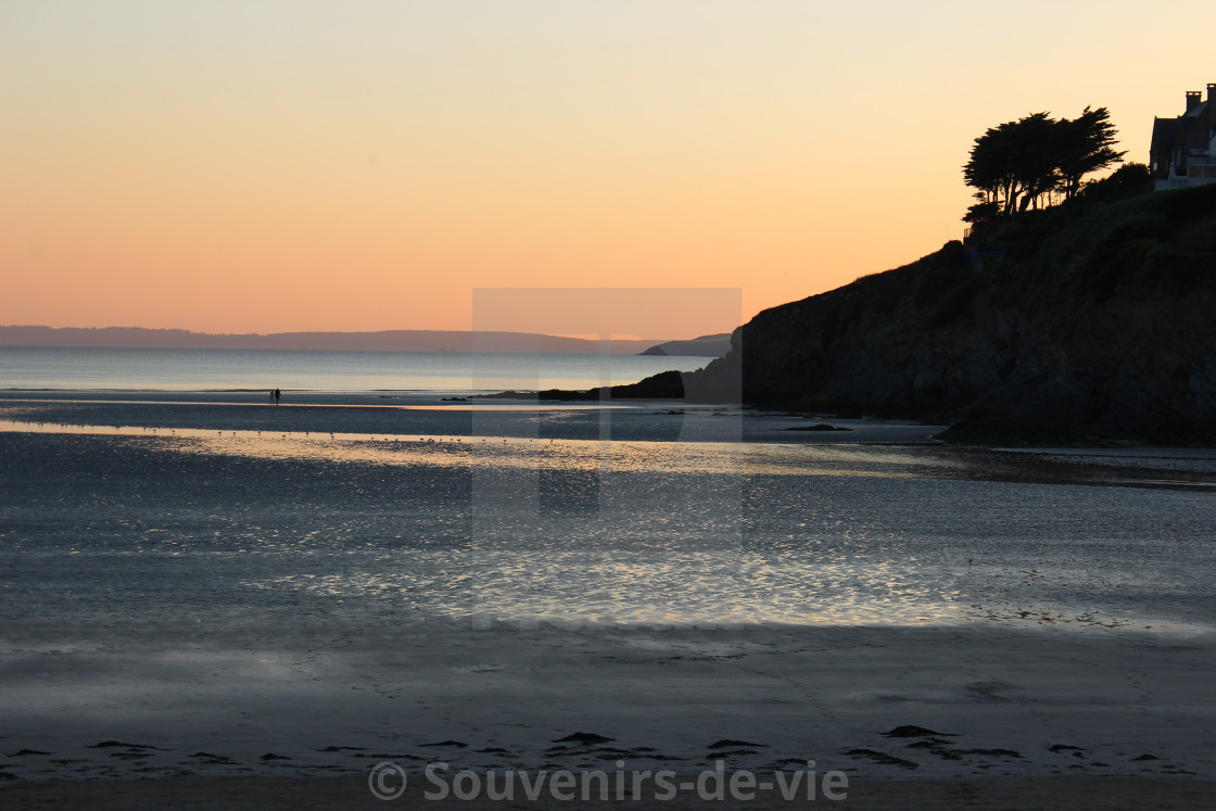 "Beach Sunset" stock image