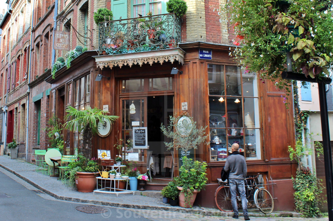 "Normandy Street Corner" stock image