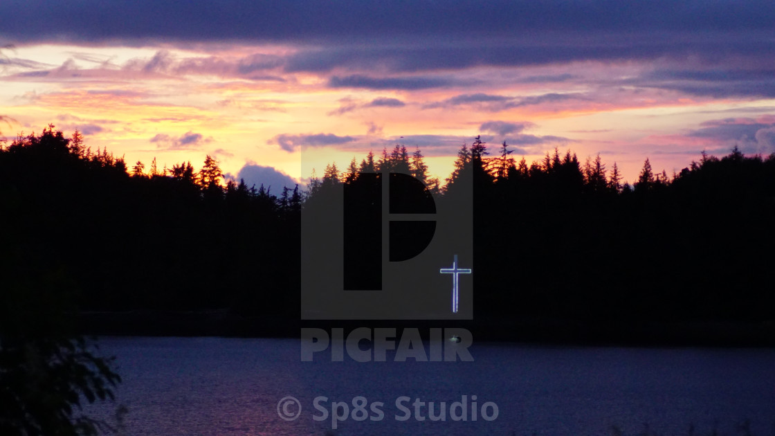 "Ward Cove by the cross" stock image