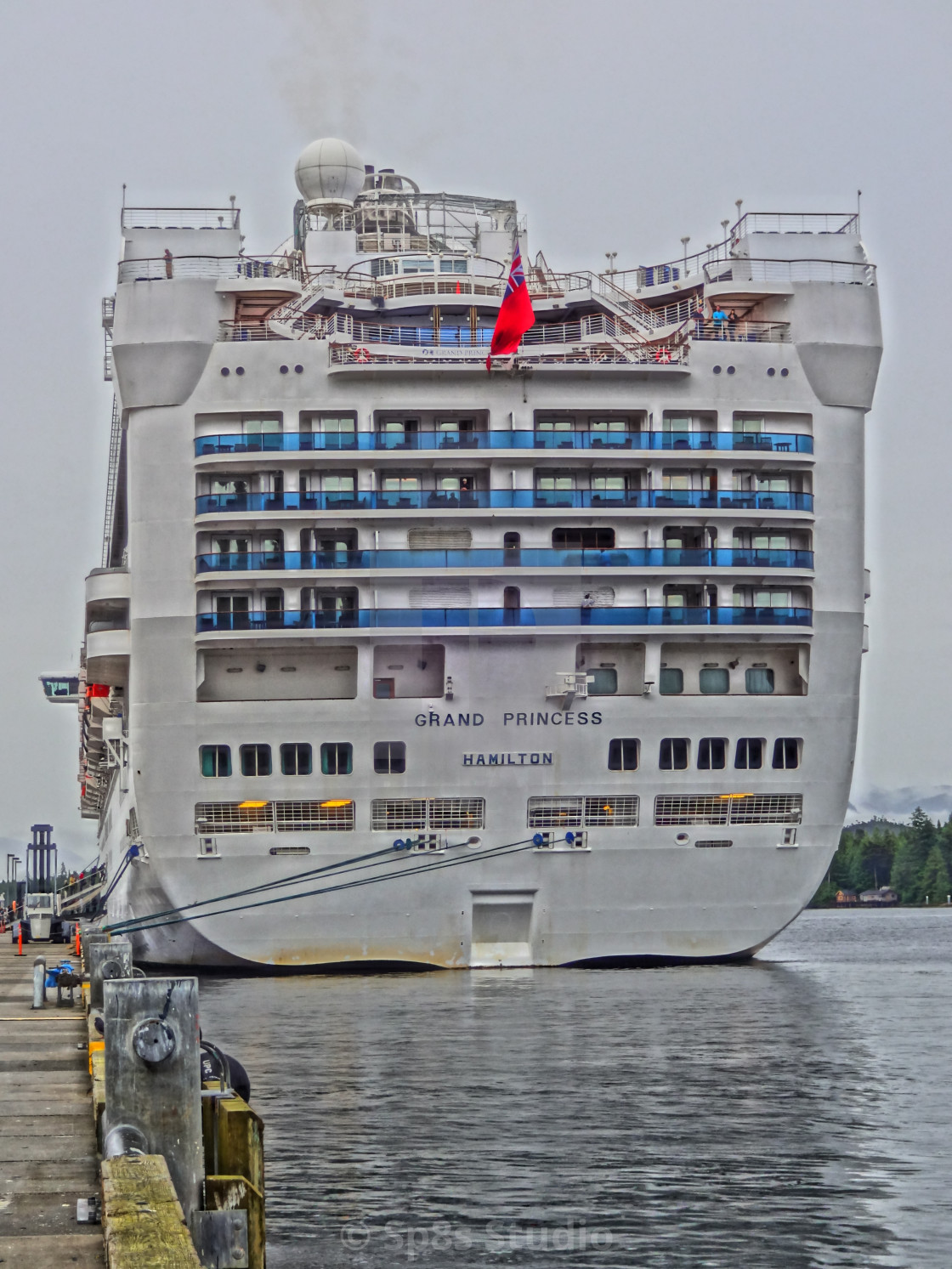 "Grand Princess cruise ship" by Sp8s Studio - $12.41 "Grand Princess cruise ship" stock image