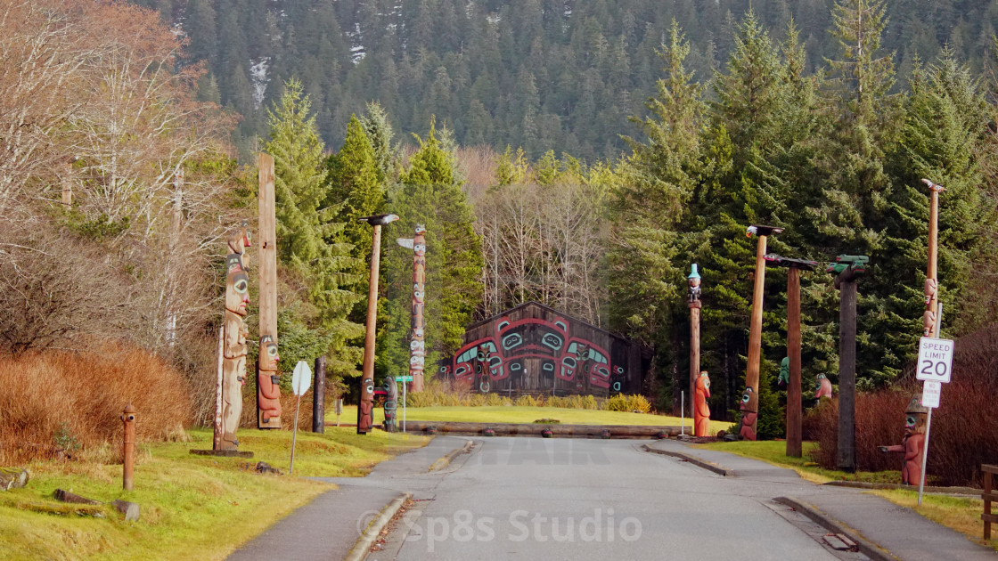 "Saxman Alaska" stock image