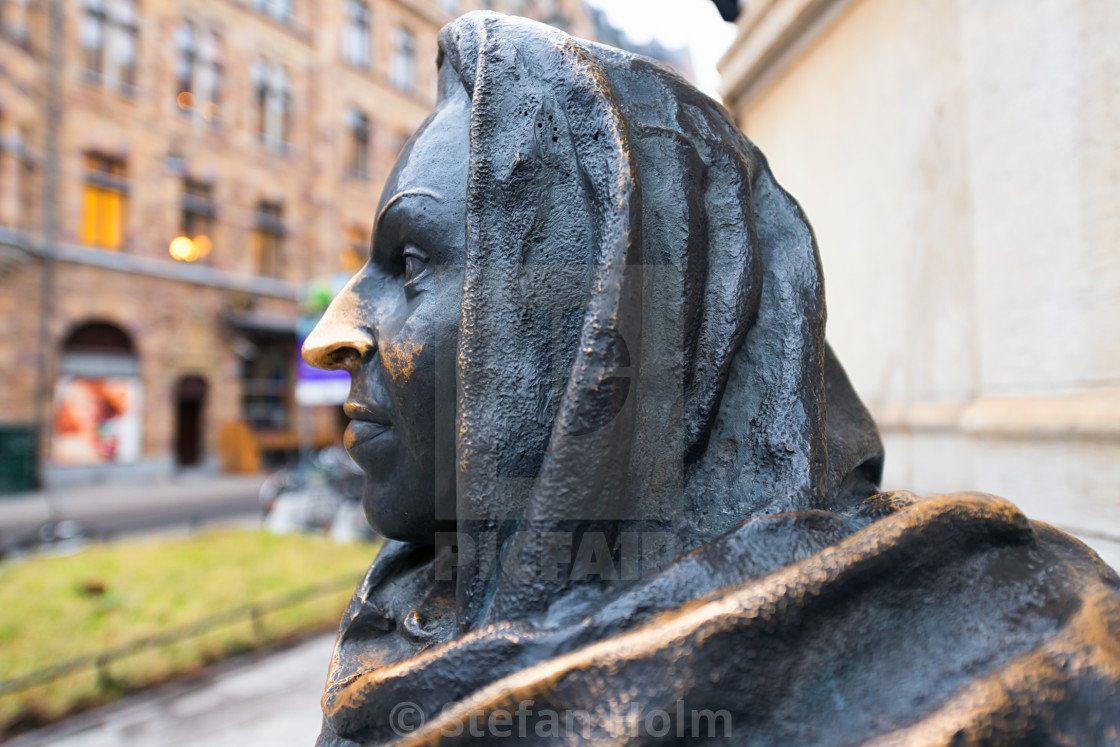 "Statue of the actress Margaretha Krook" by Stefan Holm - $6.34 "Statue of the actress Margaretha Krook" stock image