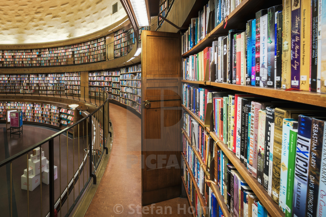 "Interior of Stockholm City Library or Stadsbiblioteket with an o" by Stefan Holm - $6.29 "Interior of Stockholm City Library or Stadsbiblioteket with an o" stock image