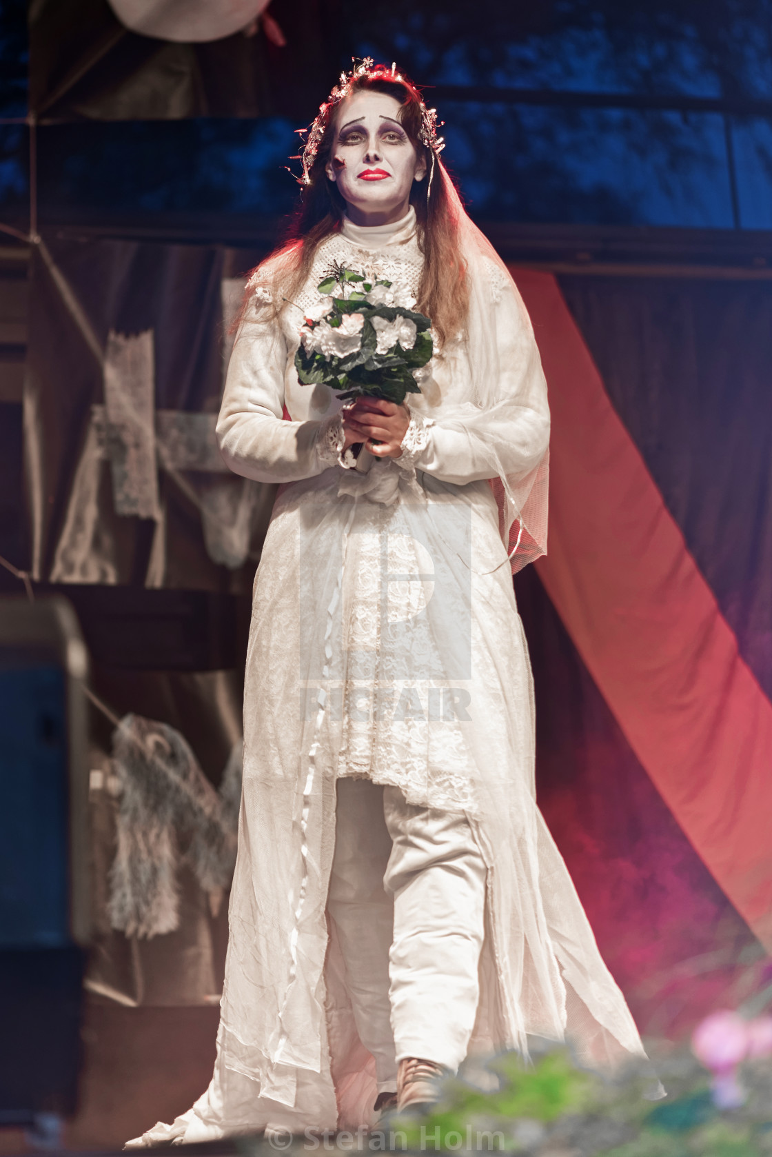 "Woman in white bride costume at the Halloween competition" by Stefan Holm - $6.32 "Woman in white bride costume at the Halloween competition" stock image
