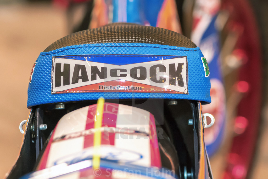 "Riders personal saddles in the pit before the event Stockholm FI" by Stefan Holm - $6.35 "Riders personal saddles in the pit before the event Stockholm FI" stock image