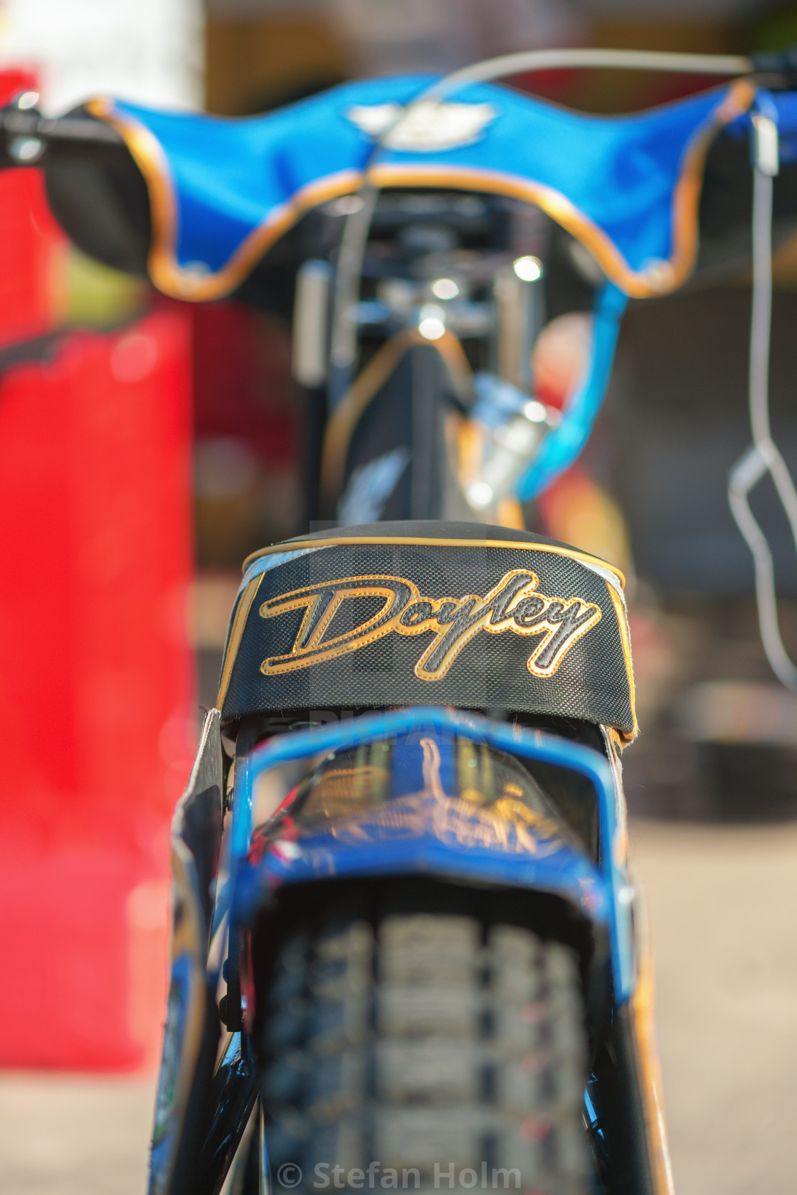 "Details of speedway bikes between Rospiggarna and Lejonen" by Stefan Holm - $6.30 "Details of speedway bikes between Rospiggarna and Lejonen" stock image