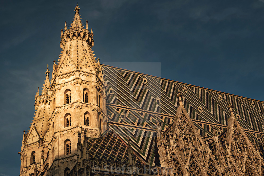 "Cathedral Stephansdom in central vienna during late afternoon li" by Stefan Holm - $6.32 "Cathedral Stephansdom in central vienna during late afternoon li" stock image