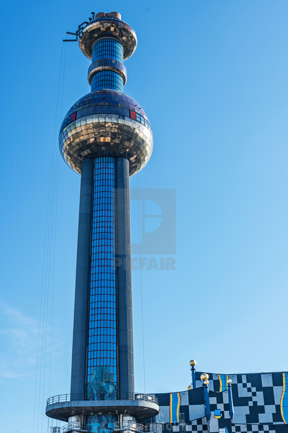 "Tower of Spittelau waste incineration and district heating plant" by Stefan Holm - $6.32 "Tower of Spittelau waste incineration and district heating plant" stock image