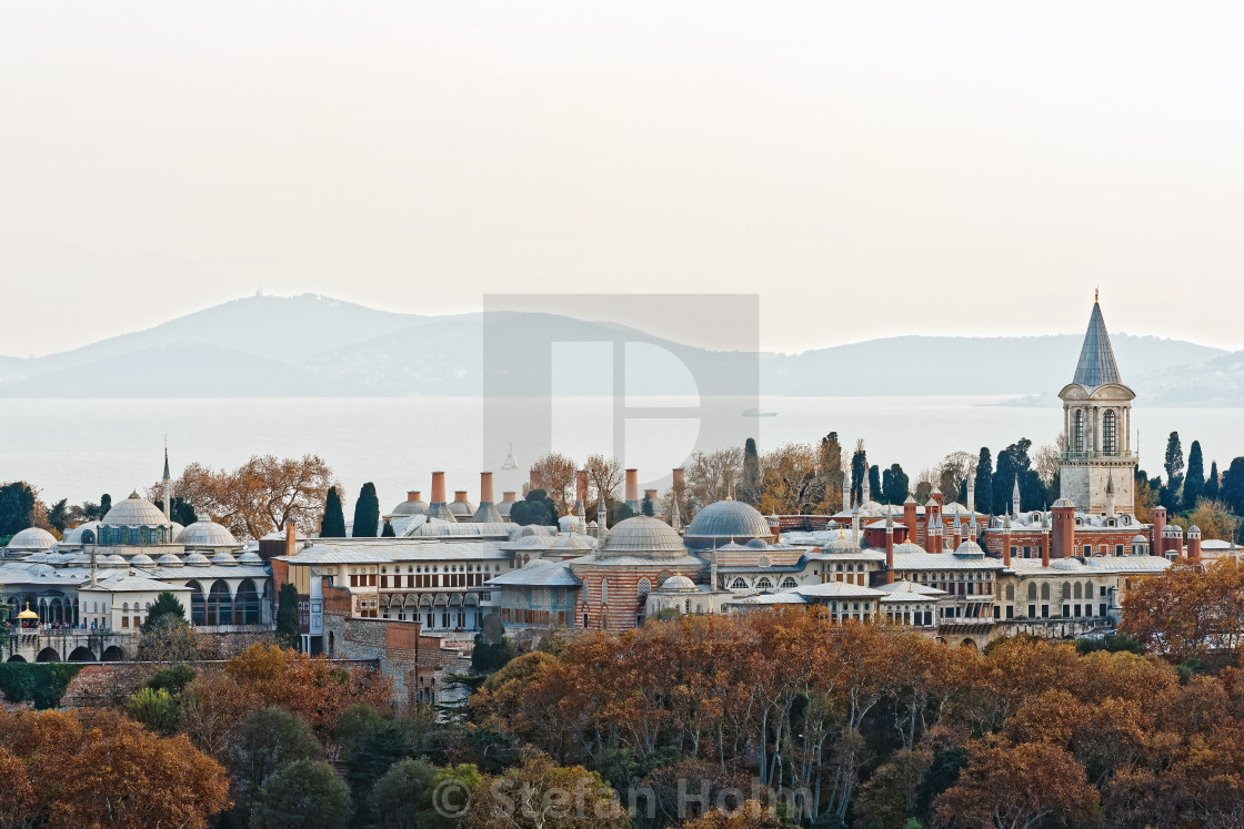 "Topkapi palace in autumn colors with the Bosphorus in background" by Stefan Holm - $6.29 "Topkapi palace in autumn colors with the Bosphorus in background" stock image