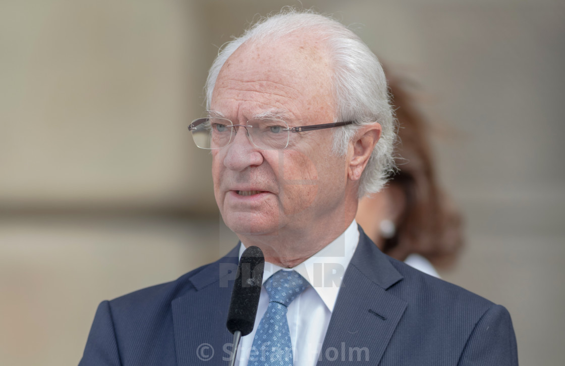 "Swedish national day with King Carl XVI and Queen Silvia at the" by Stefan Holm - $6.32 "Swedish national day with King Carl XVI and Queen Silvia at the" stock image