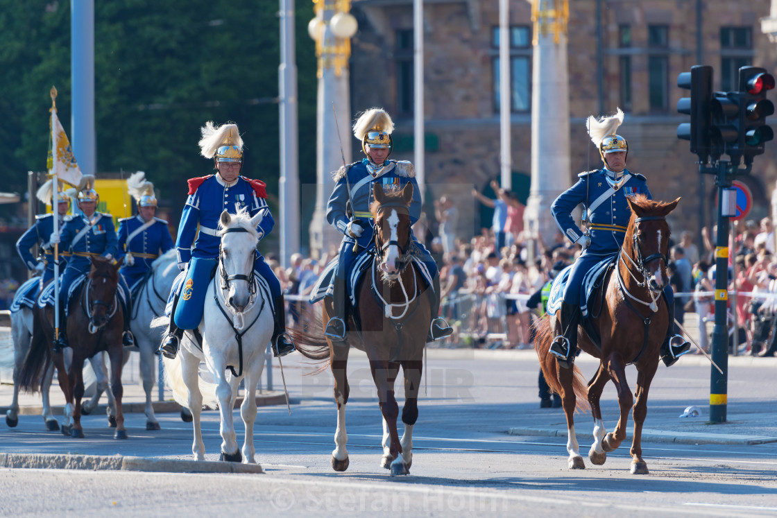 "Mounted guards before the Royal carriages during the national da" by Stefan Holm - $6.32 "Mounted guards before the Royal carriages during the national da" stock image
