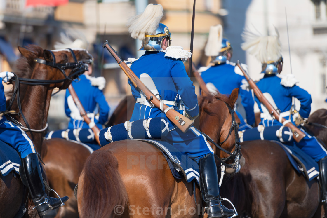 "Mounted royal guards behinde the Royal cortege during the nation" by Stefan Holm - $6.30 "Mounted royal guards behinde the Royal cortege during the nation" stock image
