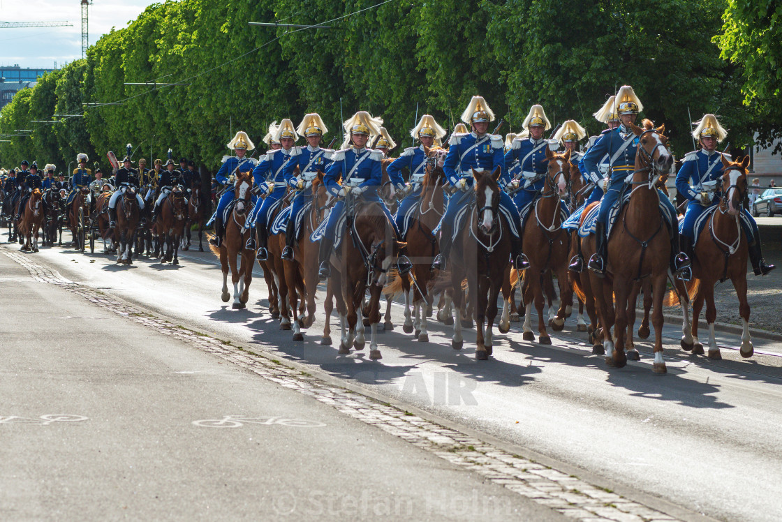 "Royal cortege with mounted guards and music corps" by Stefan Holm - $6.29 "Royal cortege with mounted guards and music corps" stock image