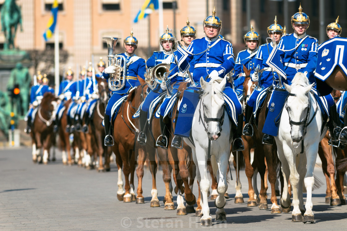 "Swedish horse guard on duty at the Royal Palace in Stockholm" by Stefan Holm - $6.30 "Swedish horse guard on duty at the Royal Palace in Stockholm" stock image