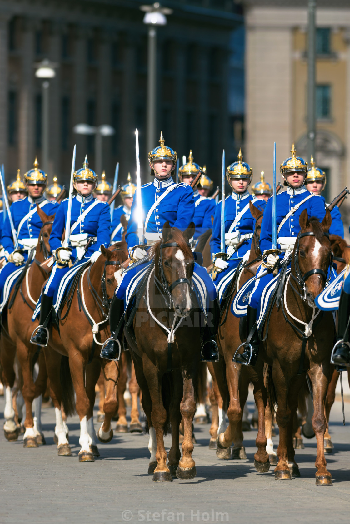 "Swedish horse guard on duty at the Royal Palace in Stockholm" by Stefan Holm - $6.32 "Swedish horse guard on duty at the Royal Palace in Stockholm" stock image