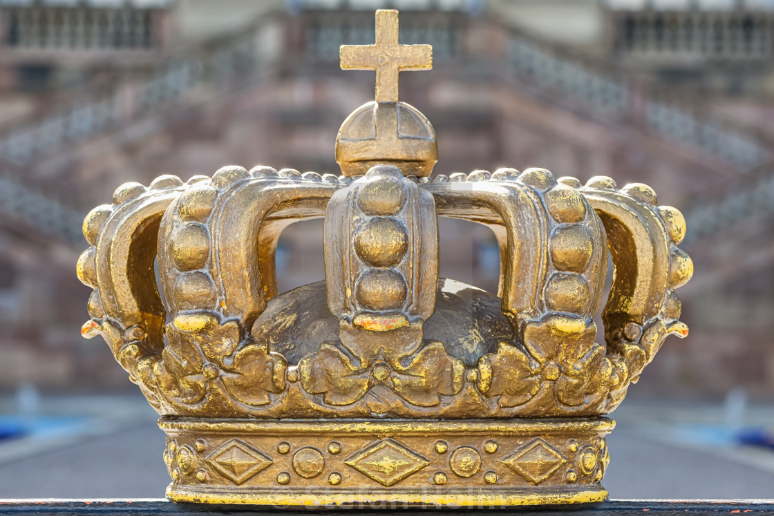 "Royal Crown outside the Royal castle in Stockholm" by Stefan Holm - $6.31 "Royal Crown outside the Royal castle in Stockholm" stock image