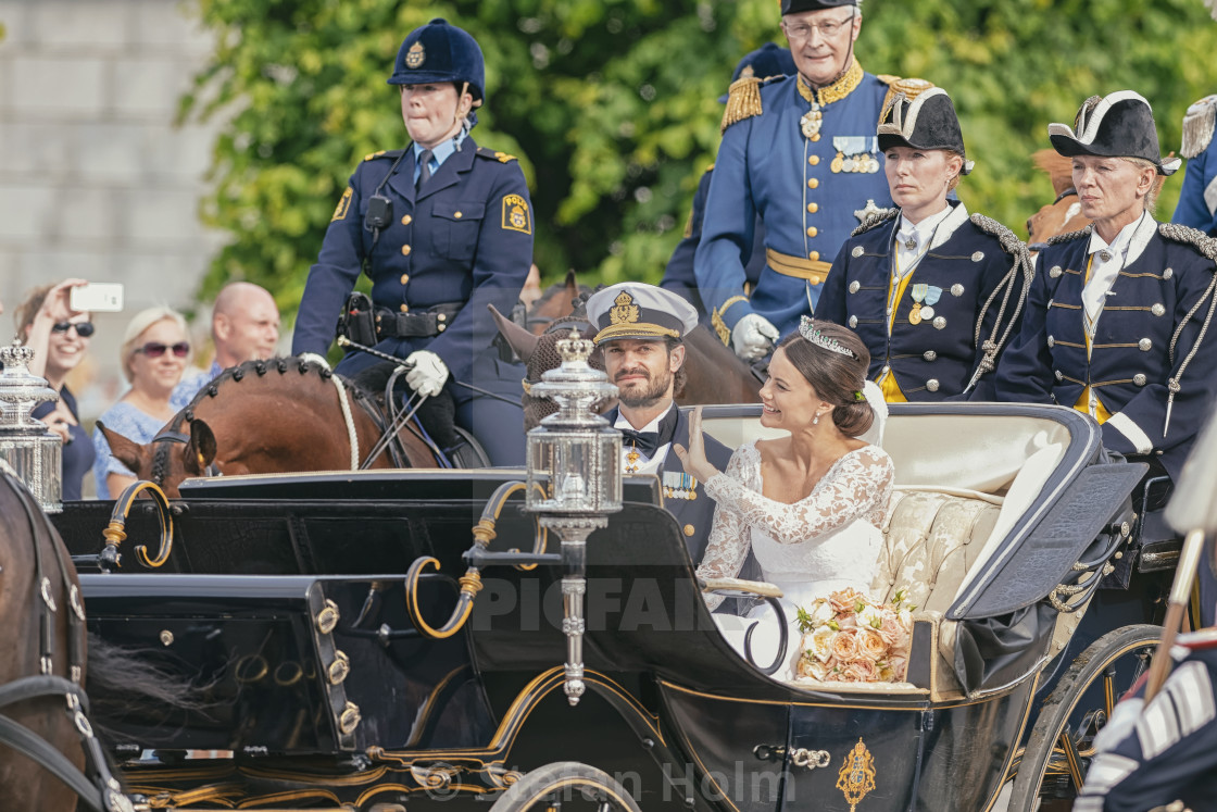 "Royal wedding with Swedish Prince Carl Philip Bernadotte on his" by Stefan Holm - $6.32 "Royal wedding with Swedish Prince Carl Philip Bernadotte on his" stock image