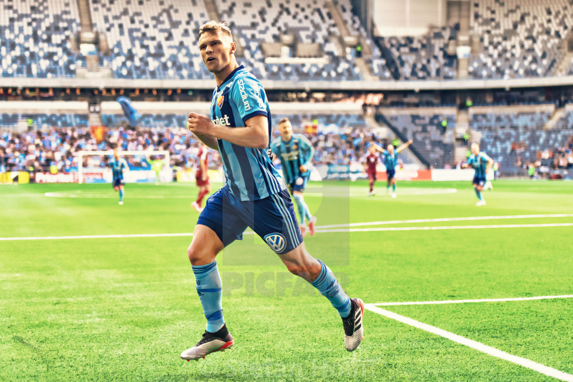 "Jesper Karlstrom (DIF) scores the equalizer between DIF and MFF at Tele2 Arena" by Stefan Holm - $6.30 "Jesper Karlstrom (DIF) scores the equalizer between DIF and MFF at Tele2 Arena" stock image