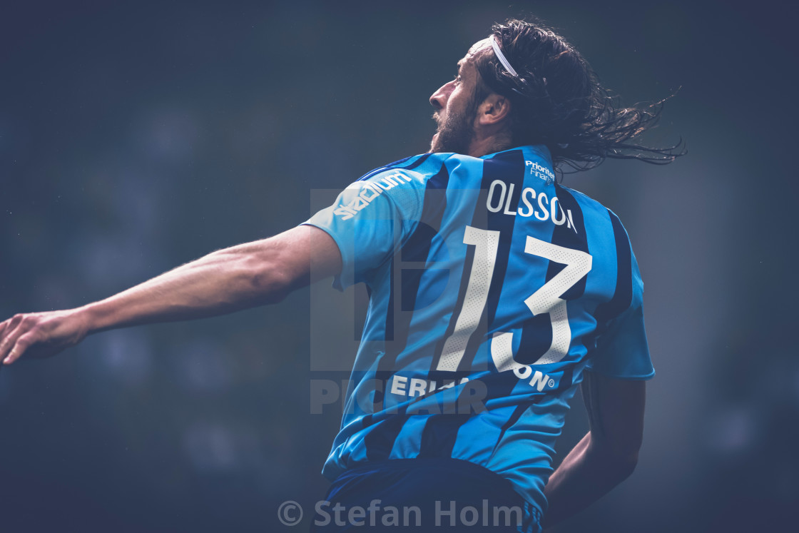 "Jonas Olsson (DIF) at the soccer derby between AIK and DIF in Al" by Stefan Holm - $6.31 "Jonas Olsson (DIF) at the soccer derby between AIK and DIF in Al" stock image
