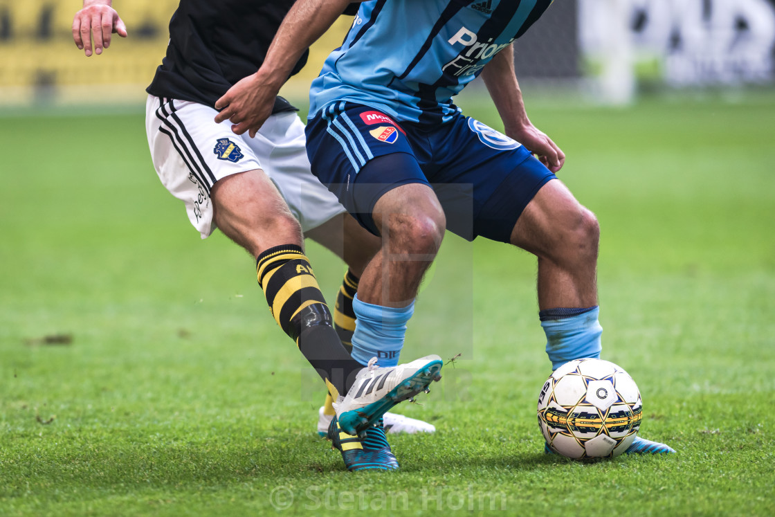 "Soccer derby between AIK and DIF in Allsvenskan" by Stefan Holm - $6.35 "Soccer derby between AIK and DIF in Allsvenskan" stock image