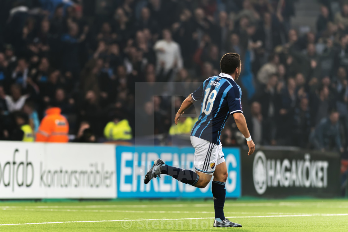 "Kerim Mrabati after his goal for DIF against AIK" by Stefan Holm - $6.30 "Kerim Mrabati after his goal for DIF against AIK" stock image