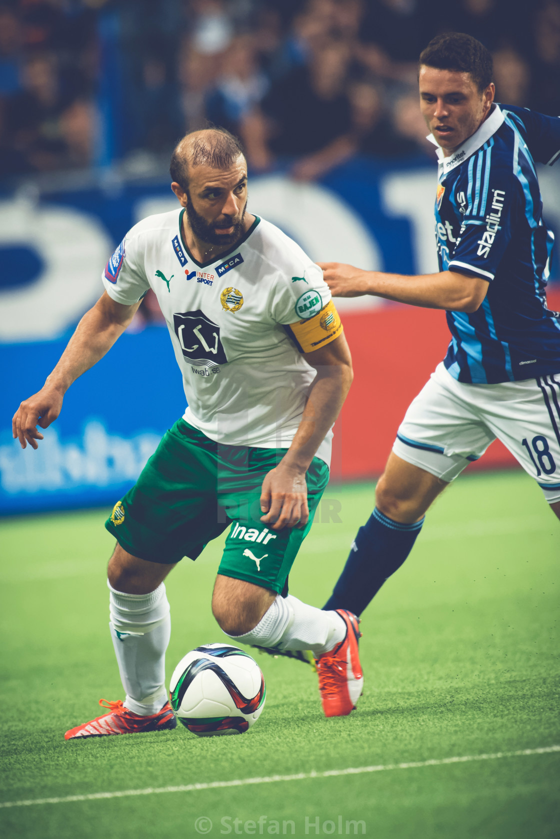 "Midfielder Kennedy Bakircioglu and Kerim Mrabti at the soccer ga" by Stefan Holm - $6.32 "Midfielder Kennedy Bakircioglu and Kerim Mrabti at the soccer ga" stock image