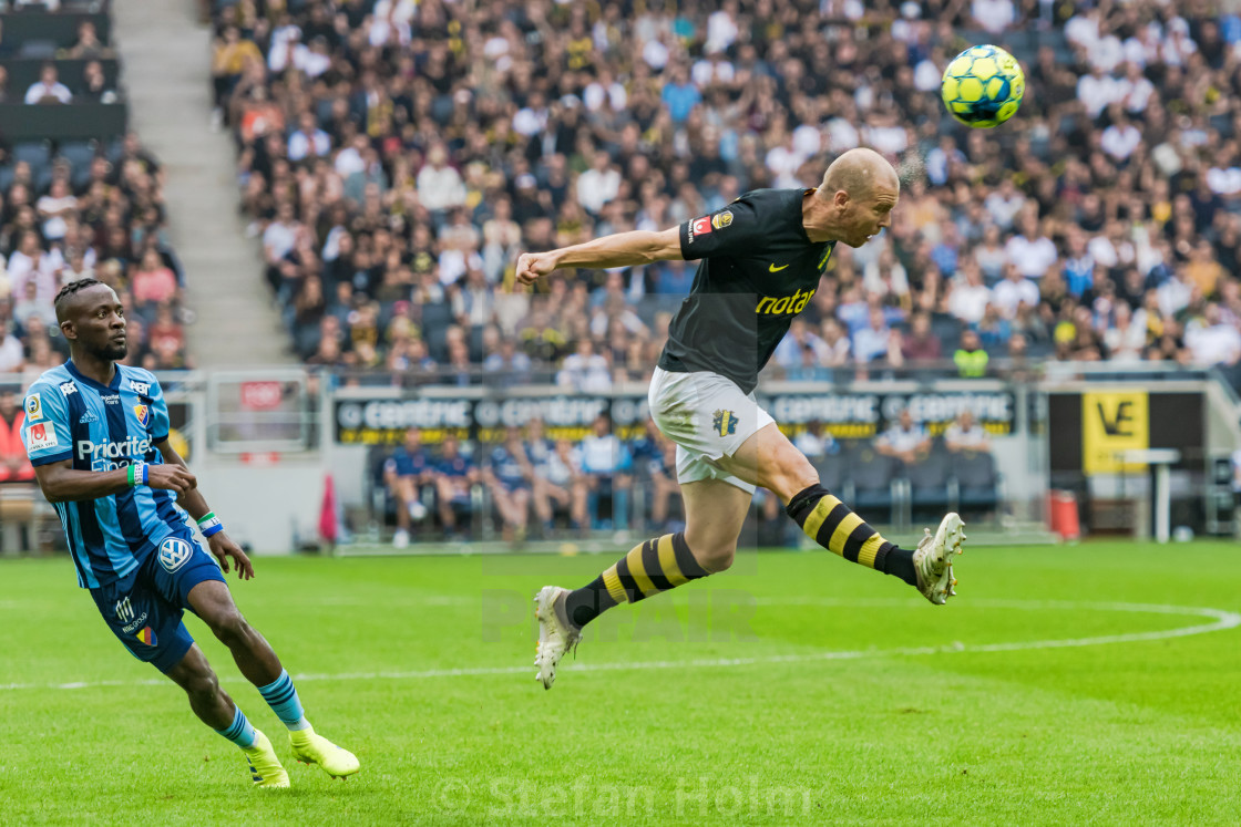 "Football derby between AIK and DIF at Friends Arena in Solna" by Stefan Holm - $6.32 "Football derby between AIK and DIF at Friends Arena in Solna" stock image