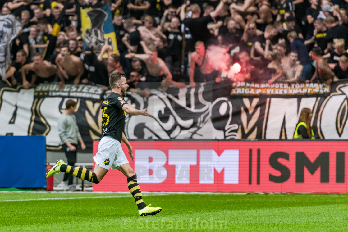 "Football derby between AIK and DIF at Friends Arena in Solna" by Stefan Holm - $6.29 "Football derby between AIK and DIF at Friends Arena in Solna" stock image