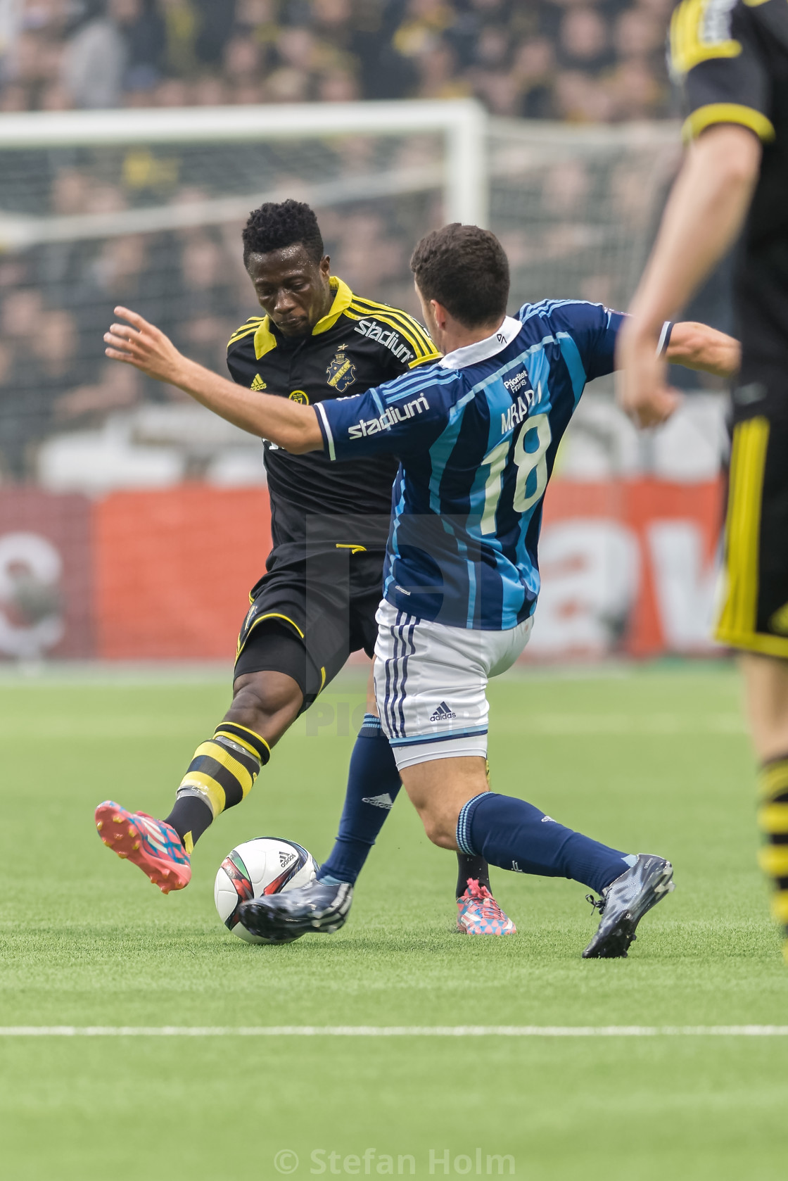 "DIF midfielder Kerim Mrabati at the soccer game DIF vs AIK at Te" by Stefan Holm - $6.32 "DIF midfielder Kerim Mrabati at the soccer game DIF vs AIK at Te" stock image