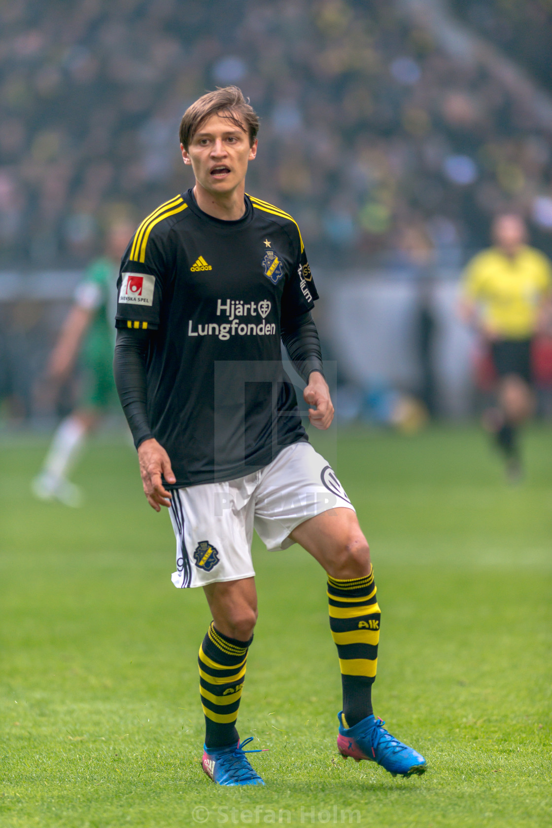 "Simon Thern at the derby match between AIK and Hammarby IF at th" by Stefan Holm - $6.35 "Simon Thern at the derby match between AIK and Hammarby IF at th" stock image