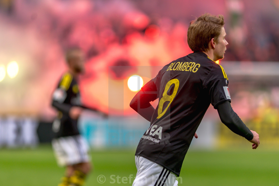 "Bengal fire at the derby game between AIK and Hammarby IF at the" by Stefan Holm - $6.34 "Bengal fire at the derby game between AIK and Hammarby IF at the" stock image