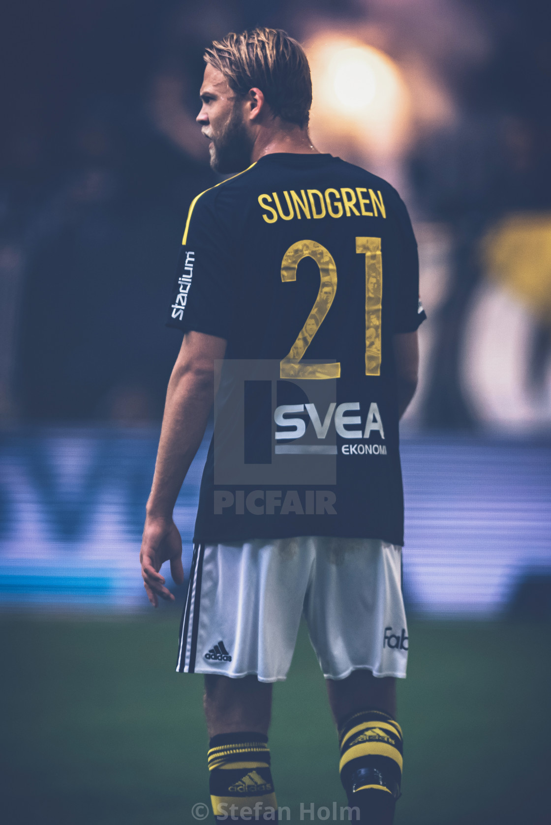 "Soccer derby between AIK and DIF in Allsvenskan" by Stefan Holm - $6.35 "Soccer derby between AIK and DIF in Allsvenskan" stock image