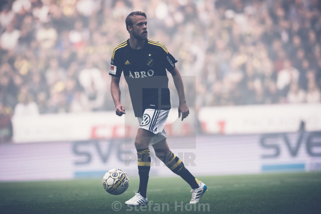 "Daniel Sundgren (AIK) at the soccer derby between AIK and DIF in" by Stefan Holm - $6.31 "Daniel Sundgren (AIK) at the soccer derby between AIK and DIF in" stock image