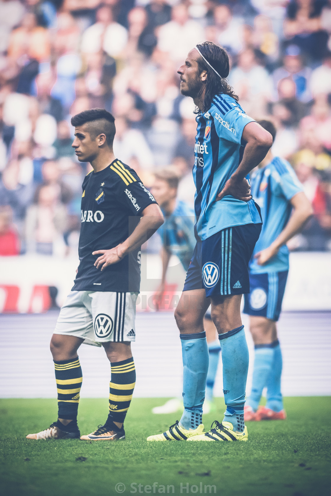 "Jonas Olsson (DIF) at the soccer derby between AIK and DIF in Al" by Stefan Holm - $6.32 "Jonas Olsson (DIF) at the soccer derby between AIK and DIF in Al" stock image