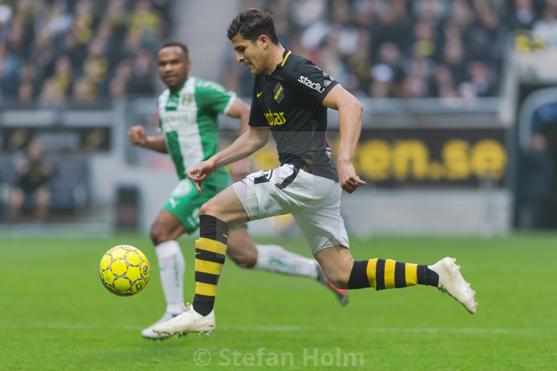 "Derby between AIK and Hammarby in the swedish Allsvenskan" by Stefan Holm - $6.31 "Derby between AIK and Hammarby in the swedish Allsvenskan" stock image