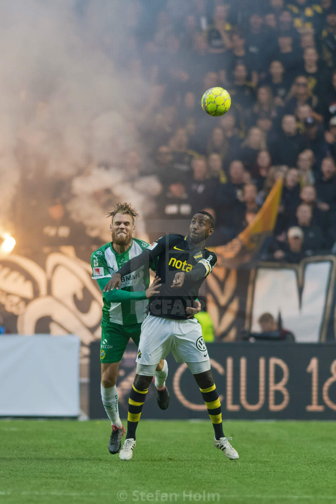 "Derby between AIK and Hammarby in the swedish Allsvenskan" by Stefan Holm - $6.31 "Derby between AIK and Hammarby in the swedish Allsvenskan" stock image